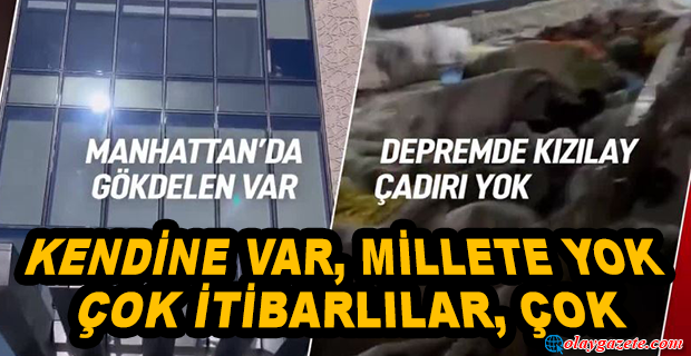 CHP: KENDİNE VAR, MİLLETE YOK. ÇOK İTİBARLILAR, ÇOK