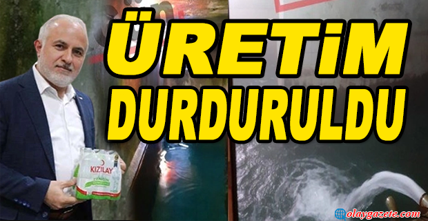 SKANDAL ORTAYA ÇIKTI: KIZILAY MADEN SUYU ÜRETİMİNİ DURDURDU
