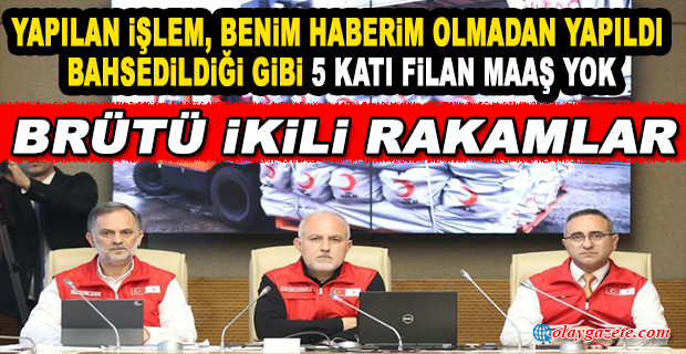 KIZILAY GENEL BAŞKANI KEREM KINIK’TAN ÇADIR VE MAAŞ AÇIKLAMASI