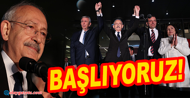 KILIÇDAROĞLU: ŞİMDİ EL ELE, OMUZ OMUZA YÜRÜYECEĞİMİZ UZUN BİR YOLUMUZ VAR