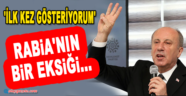 MUHARREM İNCE, PARTİSİNİN SELAMLAMA İŞARETİNİ TANITTI