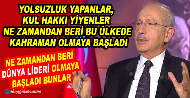 CUMHURBAŞKANI ADAYI KILIÇDAROĞLU:BEN 300 MİLYAR DOLAR TEMİZ PARA GETİRECEĞİM BU ÜLKEYE. TEMİZ PARA. UYUŞTURUCU BARONLARININ PARASI DEĞİL