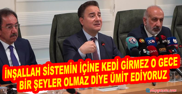 ALİ BABACAN’DAN İKTİDARA UYARI