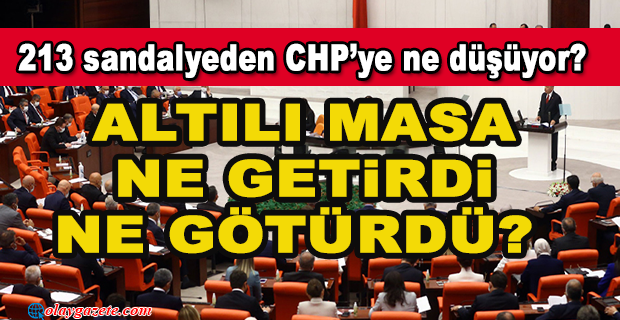 CHP’NİN SANDALYE SAYISI GEÇEN DÖNEMİN ALTINDA KALACAK.