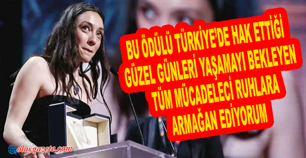 MERVE DİZDAR, 76. CANNES FİLM FESTİVALİ’NDE EN İYİ KADIN OYUNCU ÖDÜLÜNÜ ALDI… 