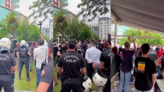 İZMİR BAROSU’NUN “ONUR AYI KAHVALTISI”, LGBTİ KARŞITLARI TARAFINDAN PROTESTO EDİLDİ