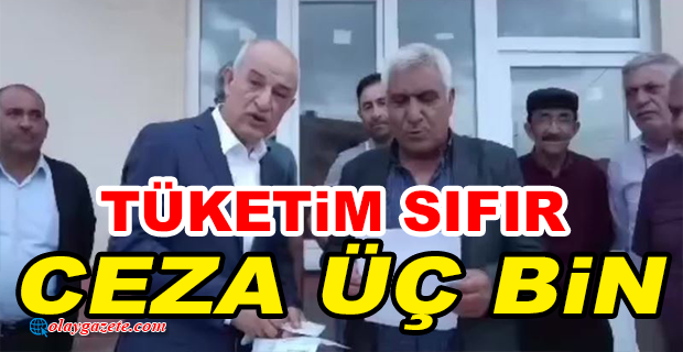 KÜTAHYALI ÇİFTÇİ, KULLANMADIĞI ELEKTRİK İÇİN GELEN FATURAYA TEPKİLİ