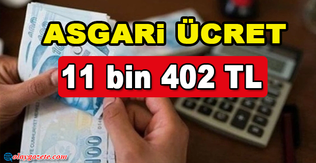 ASGARİ ÜCRET BELLİ OLDU