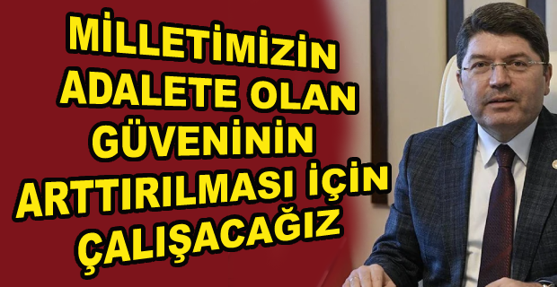 YENİ ADALET BAKANI TUNÇ’TAN ‘YENİ ANAYASA’ SİNYALİ