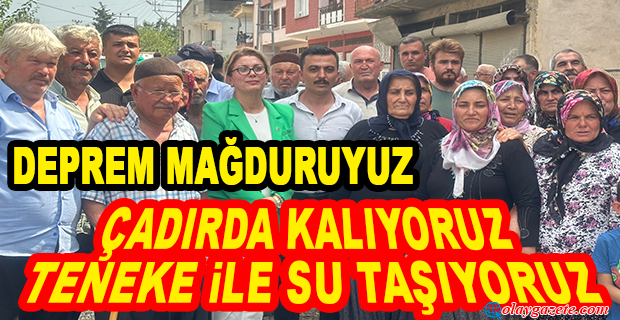 CHP OSMANİYE MİLLETVEKİLİ ASU KAYA :BURADAKİ İNSANLAR 45 GÜNDÜR SUSUZ