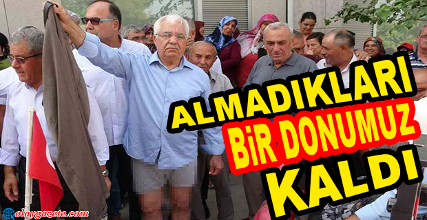 ÇİFTÇİLERDEN ZİRAAT BANKASI ÖNÜNDE EYLEM