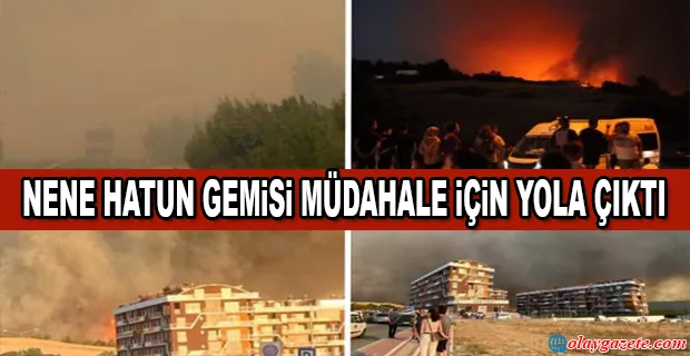 ÇANAKKALE’DE BÜYÜK YANGIN! DOKUZ KÖY BOŞALTILDI, DEVLET HASTANESİ TEHDİT ALTINDA