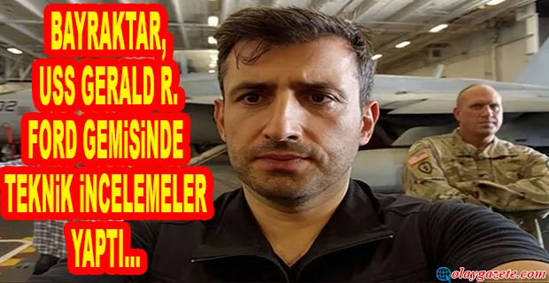 DAMAT BAYRAKTAR, ABD UÇAK GEMİSİNDE
