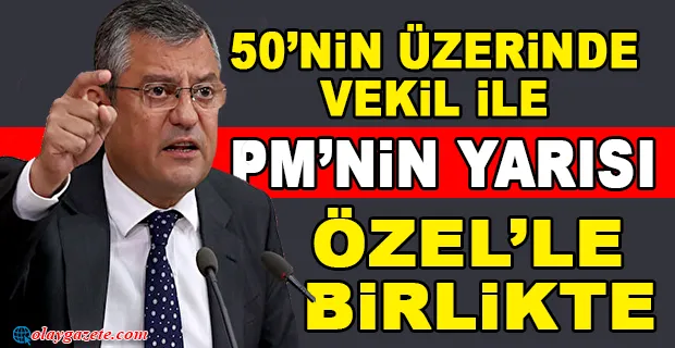 ÖZGÜR ÖZEL CHP GENEL BAŞKANLIĞI ADAYLIK STARTINI VERDİ