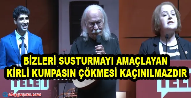 TELE1 DAYANIŞMA GECESİ... MERDAN YANARDAĞ’IN MESAJINI OĞLU ALP YANARDAĞ OKUDU