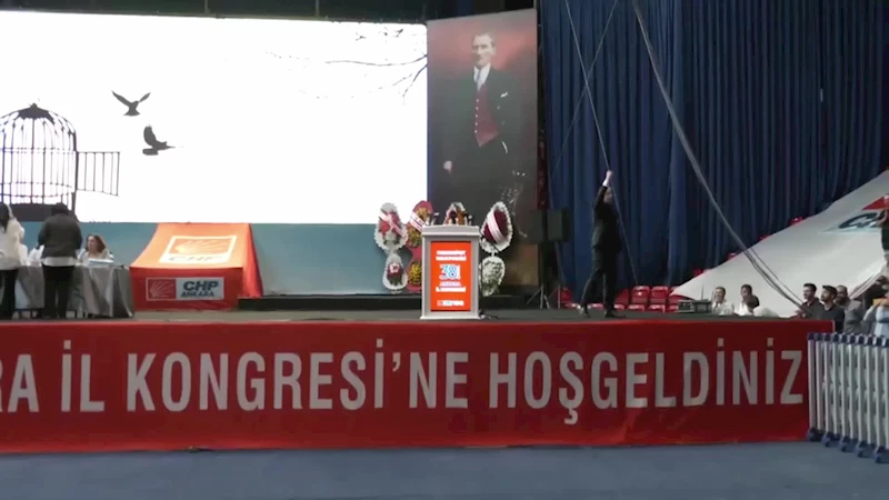 CHP ANKARA İL KONGRESİ... BAŞKAN ADAYI ÜMİT ERKOL: “BÖYLE YENİLİKÇİLİK OLMAZ. BİR GÜN ÖNCE KILIÇDAROĞLU