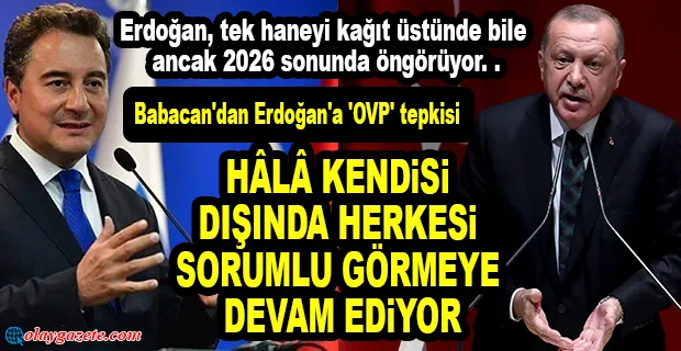 ALİ BABACAN’DAN 