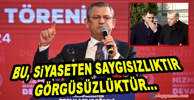 ÖZGÜR ÖZEL: “EY RECEP TAYYİP ERDOĞAN, HİÇBİRİMİZİ SUSTURAMAZSIN...