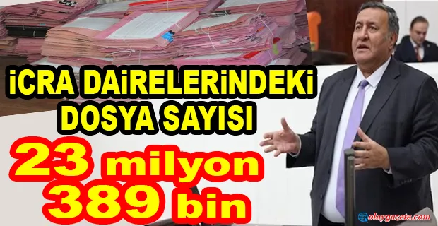 İCRA DOSYALARINDA PATLAMA YAŞANIYOR