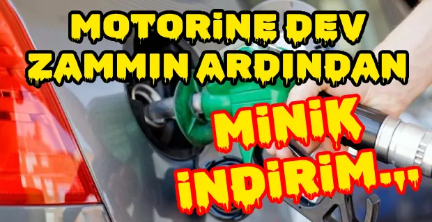 MOTORİNE İNDİRİM