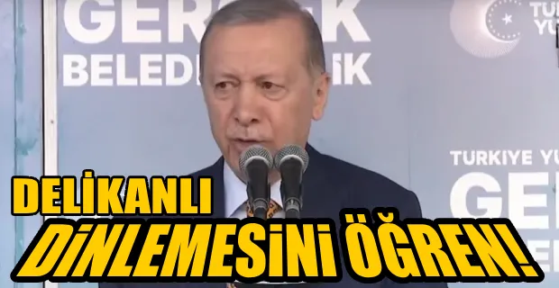 ERDOĞAN MİTİNGDE VATANDAŞI AZARLADI …