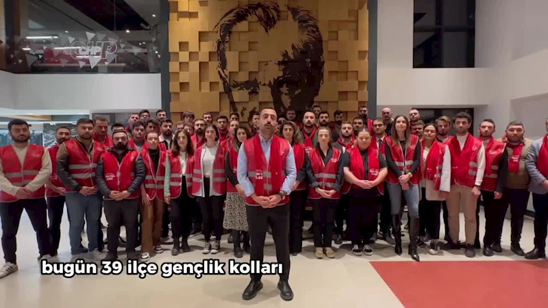 CHP İSTANBUL İL GENÇLİK KOLLARI: “İLK DEFA OY KULLANACAK 185 BİN SEÇMEN ARKADAŞLARIMIZI ZİYARETLERİMİZE BAŞLIYORUZ”