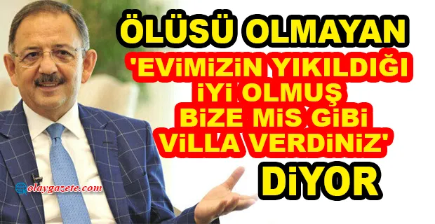 BAKAN ÖZHASEKİ EVLERİ YIKILAN VATANDAŞLARLA İLGİLİ KONUŞTU