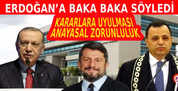 AYM BAŞKANI ARSLAN, ANAYASA MAHKEMESİ KARARINI BEĞENME YÜKÜMLÜLÜĞÜNÜZ YOK AMA UYULMASI ZORUNLULUKTUR