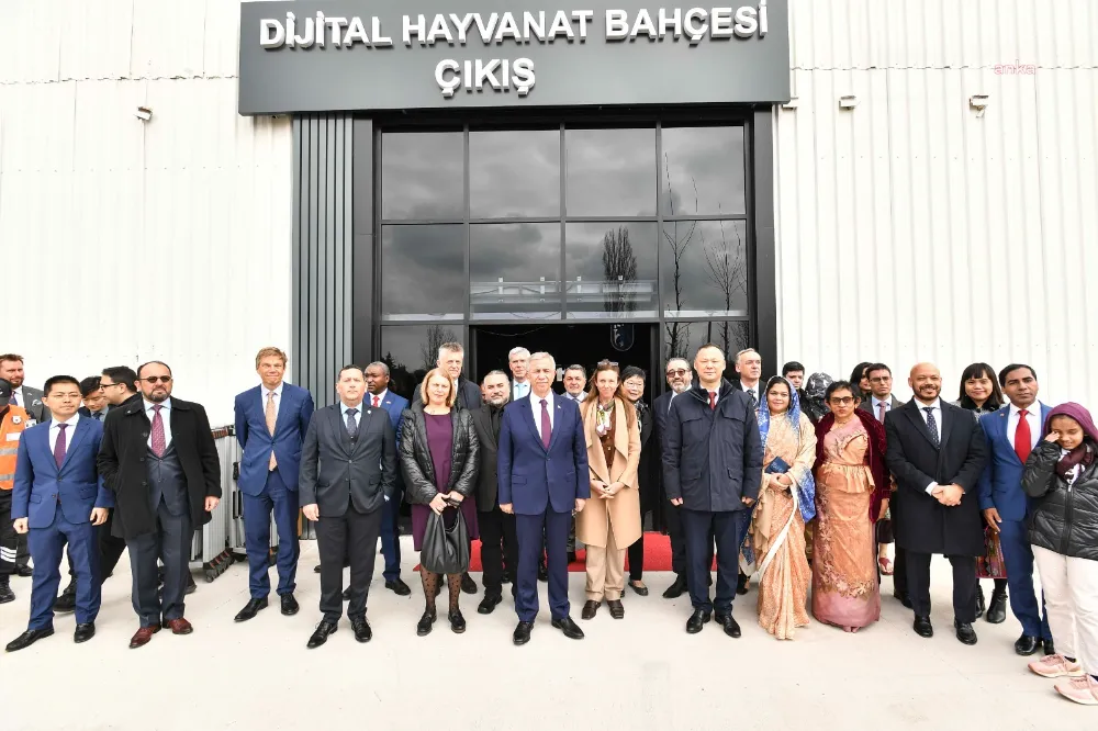 MANSUR YAVAŞ, 27 ÜLKENİN BÜYÜKELÇİ VE MİSYON TEMSİLCİSİYLE ABB DİJİTAL HAYVANAT BAHÇESİ