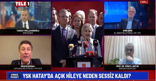 ORHAN SARIBAL: HATAY VALİSİ İL SEÇİM KURULU’NU TEHDİT ETTİ İDDİASI!