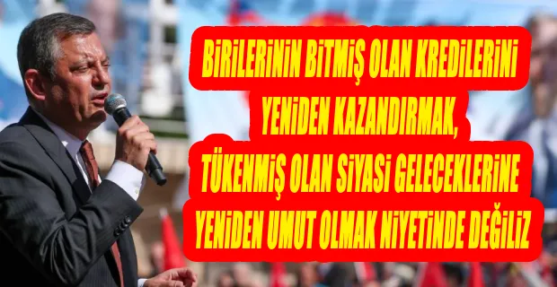 ÖZGÜR ÖZEL, BİRİLERİ KAVGA ETMEK İSTİYOR, ETMEYECEĞİZ...