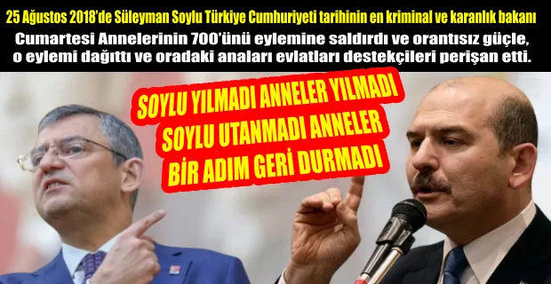 ÖZEL:SÜLEYMAN SOYLU, TÜRKİYE CUMHURİYETİ TARİHİNİN EN KRİMİNAL VE KARANLIK BAKANI