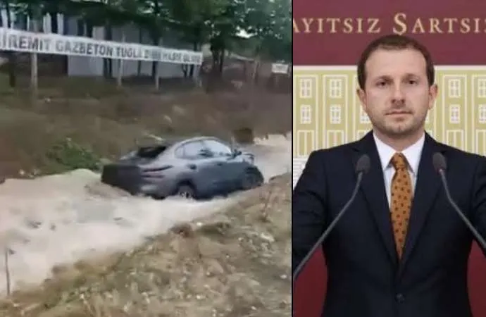 AKP’Lİ VEKİLİN ARACI KAZA YAPTI! İKİ OTOMOBİL DEREYE UÇTU: 1 ÖLÜ