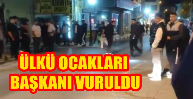 ÜLKÜ OCAKLARI BİNASI ÖNÜNDE SİLAHLI KAVGA! 
