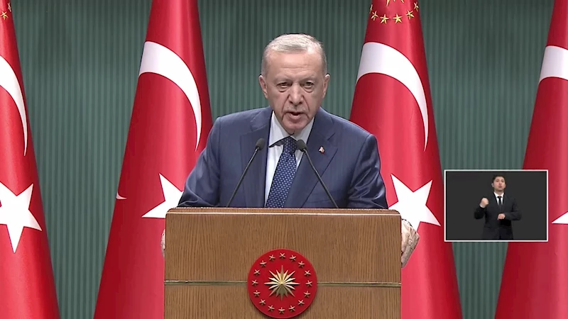 ERDOĞAN: “TELKİNLERİMİZLE HAMAS’IN ATEŞKESİ KABUL ETTİĞİNİ AÇIKLAMASINDAN MEMNUNİYET DUYDUK. ...