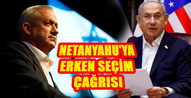 İSRAİL SAVAŞ KABİNESİ ÜYESİ BENNY GANTZ İSTİFA ETTİ
