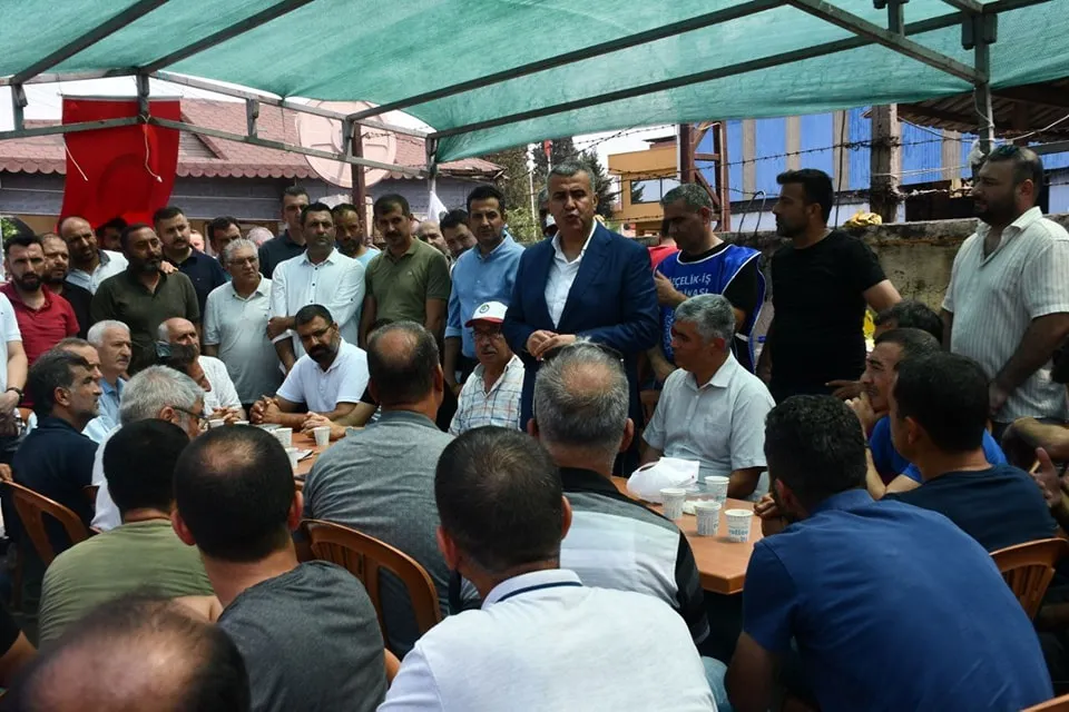 ALTAN’DAN GREVDEKİ YOLBULAN EMEKÇİLERİNE DESTEK…