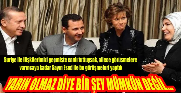 SURİYE İLE NORMALLEŞME ADIMI