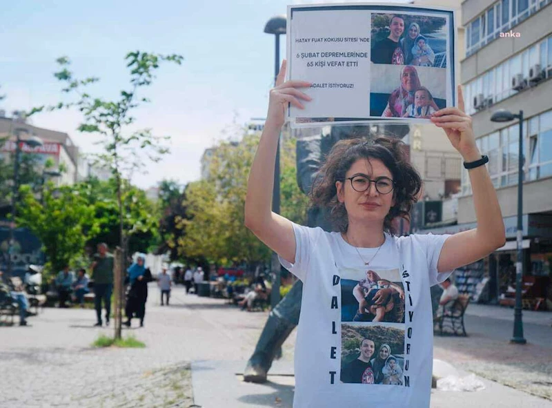 Adalet nöbetini sürdüren depremzede Kaya: 
