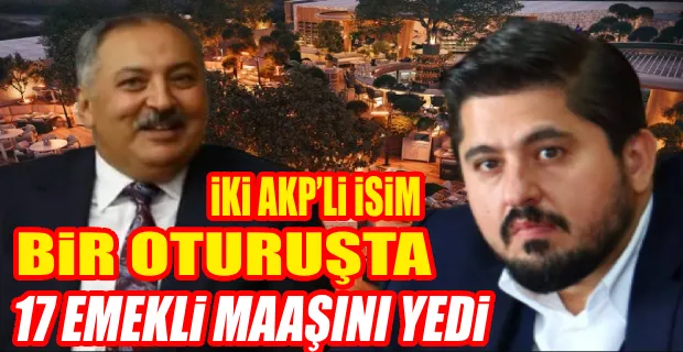 DANIŞMAN VE AKP’Lİ BAŞKAN YARDIMCISININ LÜKS AKŞAM YEMEĞİ!