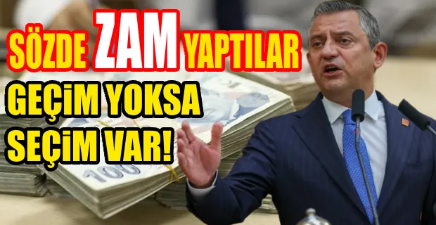 ÖZGÜR ÖZEL’DEN EMEKLİYE ZAM SÖZÜ