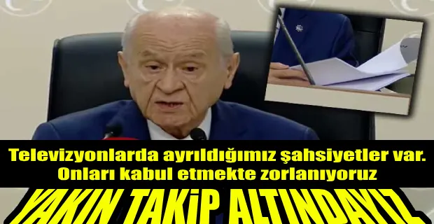BAHÇELİ 154 KİŞİYİ DOSYALAMIŞ: GÜNÜ GELDİĞİNDE BU DOSYA EYLEME DE GEÇECEKTİR