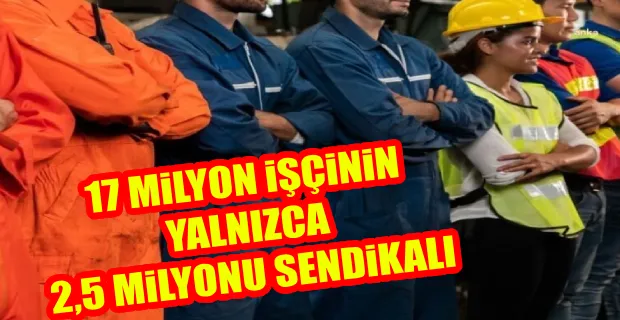 İş kollarındaki işçi ve sendikaların üye sayılarına ilişkin temmuz ayı istatistikleri yayımlandı