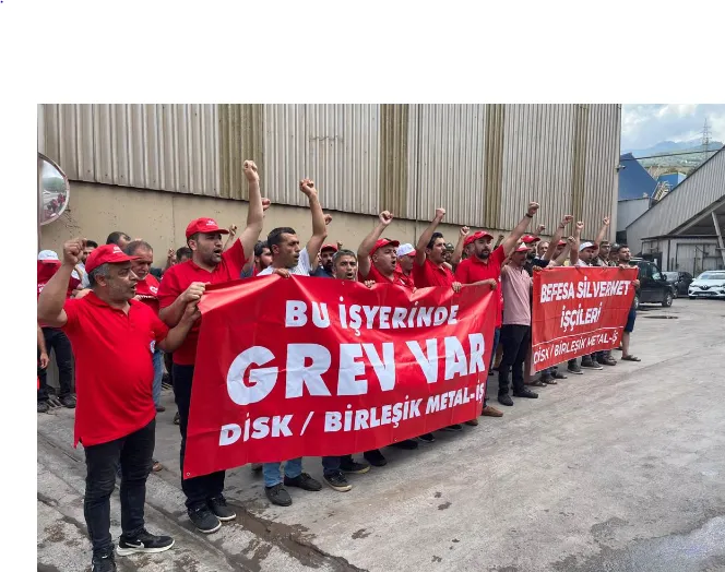 İSKENDERUN BEFESA İŞÇİLERİ GREVDE: ZAM İSTİYORUZ