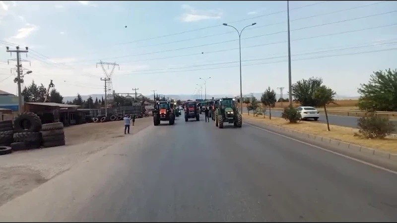 Bir çiftçi eylemi de Kahramanmaraş