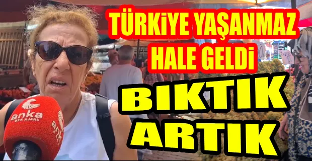 PAZARA ALIŞVERİŞE GELEN VATANDAŞ: TÜRKİYE’NİN HALİ NE OLACAK ?