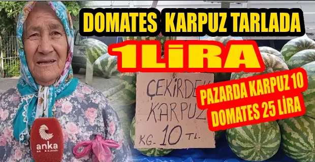 Vatandaşlar, düşük fiyatlar nedeniyle çiftçinin elinde kalan ürününün pazarda yüksek fiyatla satılmasına tepki gösterdi