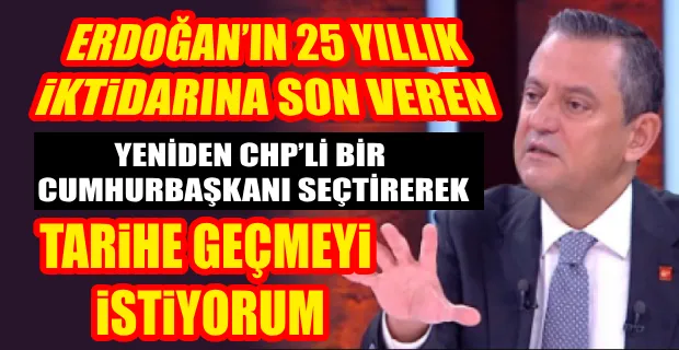 ÖZGÜR ÖZEL’DEN ‘CUMHURBAŞKANI ADAYLIĞI’ SORUSUNA YANIT