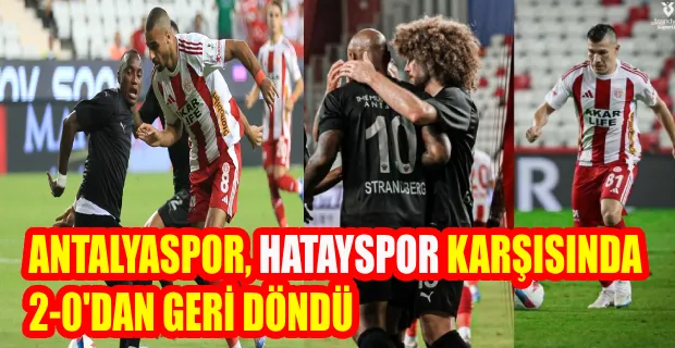 Antalyaspor 2-0 geriye düştüğü Hayatspor karşılaşmasını 3-2 kazandı