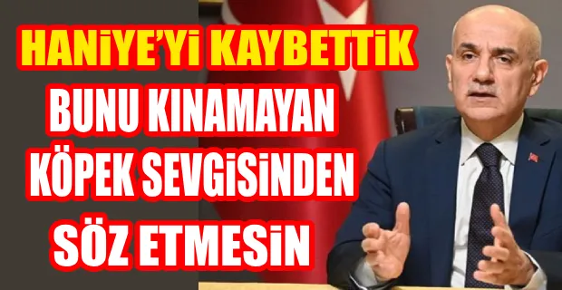 VAHİT KİRİŞÇİ: KATLİAM YASASINA GELEN TEPKİLERİ HAMAS LİDERLERİNDEN İSMAİL HANİYE‘NİN ÖLÜMÜ ÜZERİNDEN ELEŞTİRDİ.